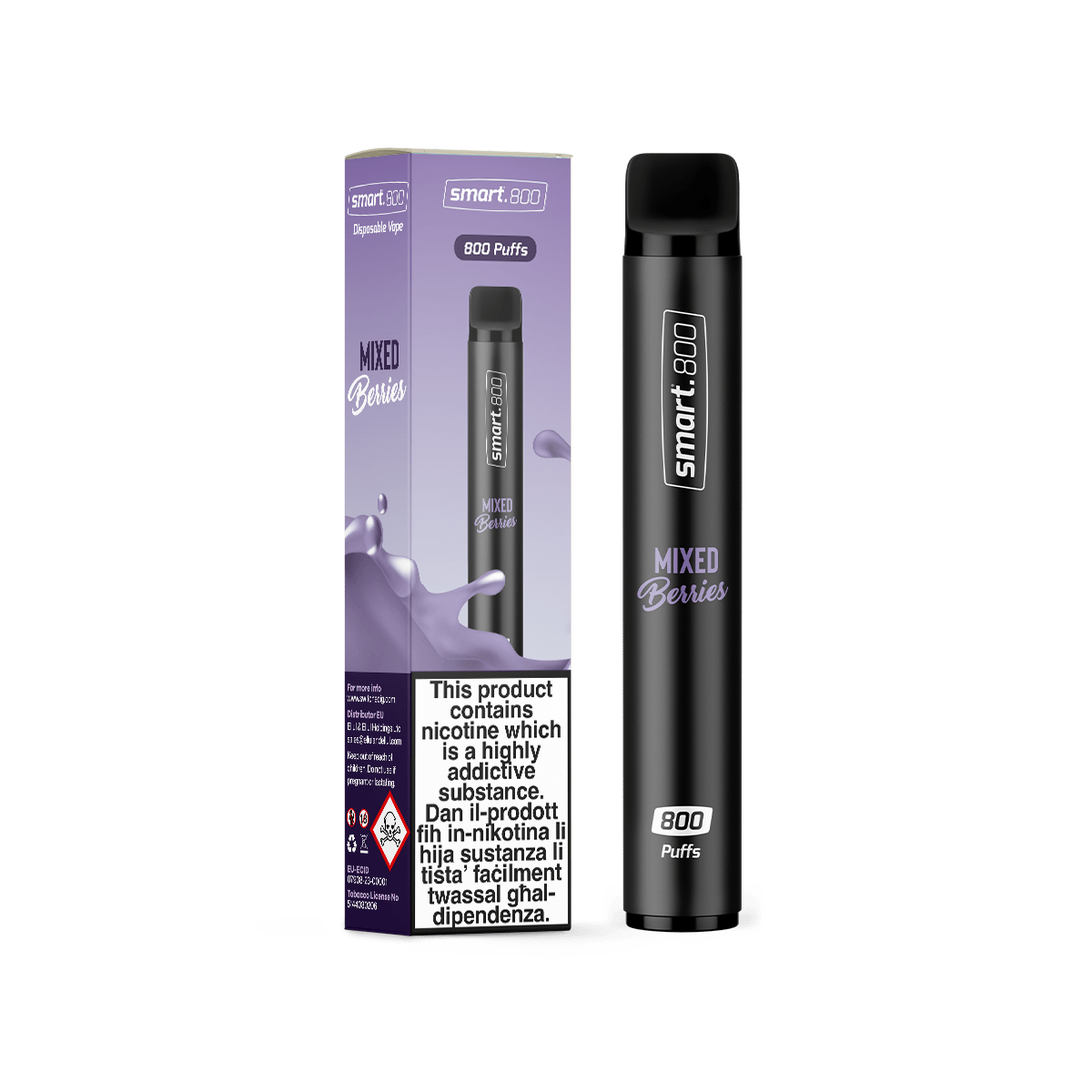 Smart.800™ - Mixed Berries (800 puffs) - SwitchEcig.com