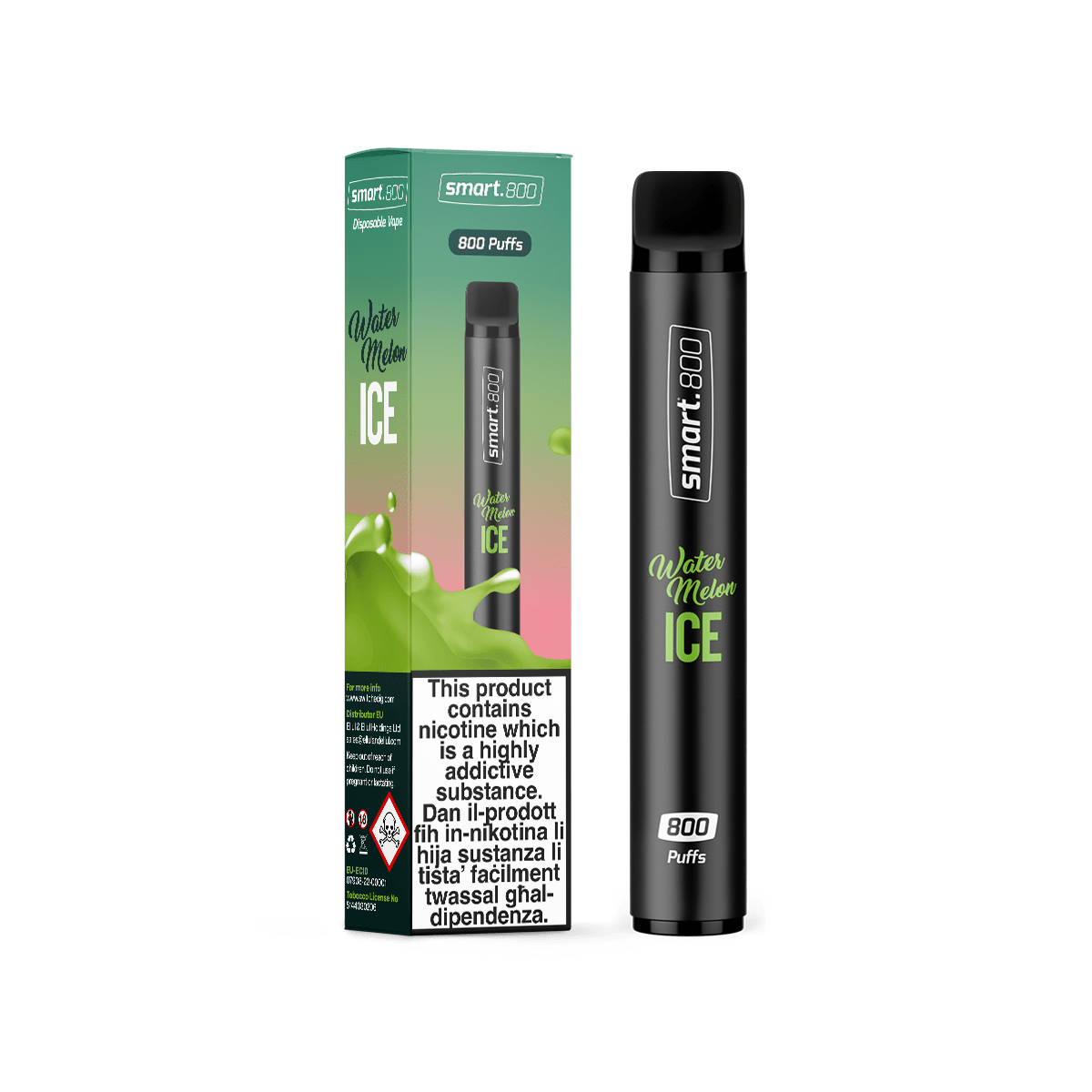 Smart.800 - Watermelon Ice (800 puffs) - SwitchEcig.com
